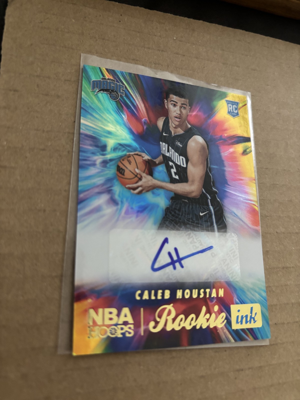 2022-23 Panini NBA Hoops - Rookie Ink Caleb Houstan #RI-CHT (AU, RC)