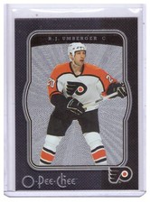 R.J. Umberger 2007-08 O-Pee-Chee Micromotion Black Parallel Card #363 /100