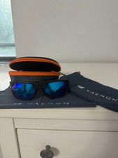 Kaenon Burnet Medium Sunglasses Polarized Tortoise Italy Ice Blue Mirror Men