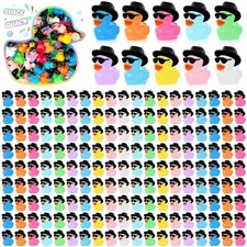 Barydat 250 Pcs Mini Resin Ducks Bulk Operation Christmas Small Tiny Cowboy R...