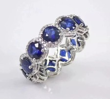 2Ct Round LabCreated Sapphire Solitaire Engagement Ring 14K White Gold Plated