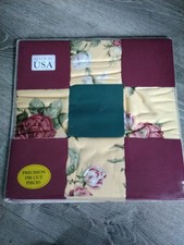 Vtg Country Patchwork Perfect Quilt Pieces Precut Material 202 Nine Patch