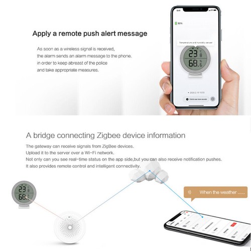 TUYA ZigBee Temperature and Humidity Sensor High Accurate for Alexa Google - Picture 4 of 13