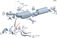 MB GLA H247 Exhaust Differential Pressure Sensor Bracket A1774921600