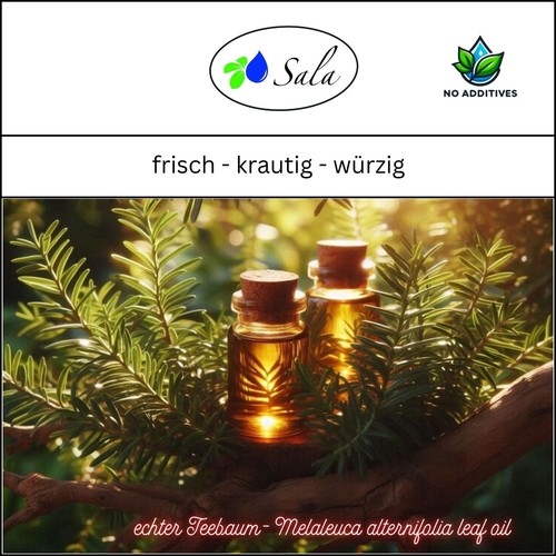 Sala Teebaumöl naturreines ätherisches Teebaum Öl BIO 250 ml Glasflasche - Bild 2 von 7