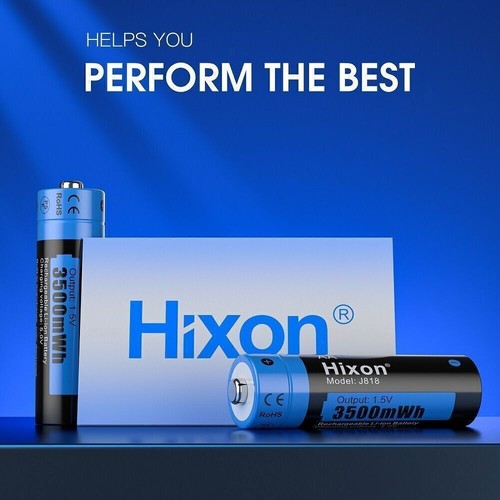 Batería Hixon AA 3500mWh 1,5V Recargable Litio AA Baterías LCD Cargador - Imagen 7 de 20