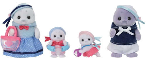 Sylvanian Families Seal Family Set Calico Critter FS-51 New - Picture 2 of 4