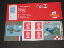 2018 PM59  100th Anniversary of The Royal Air Force Plain Booklet 6 x 1st  RAF