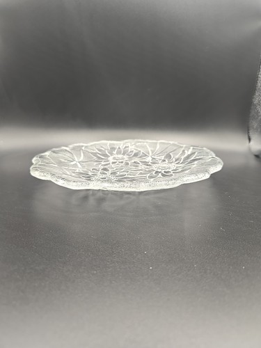 Hermoso plato cupé de vidrio transparente de 8" Indiana Glass Lily Pons vintage - Imagen 4 de 6