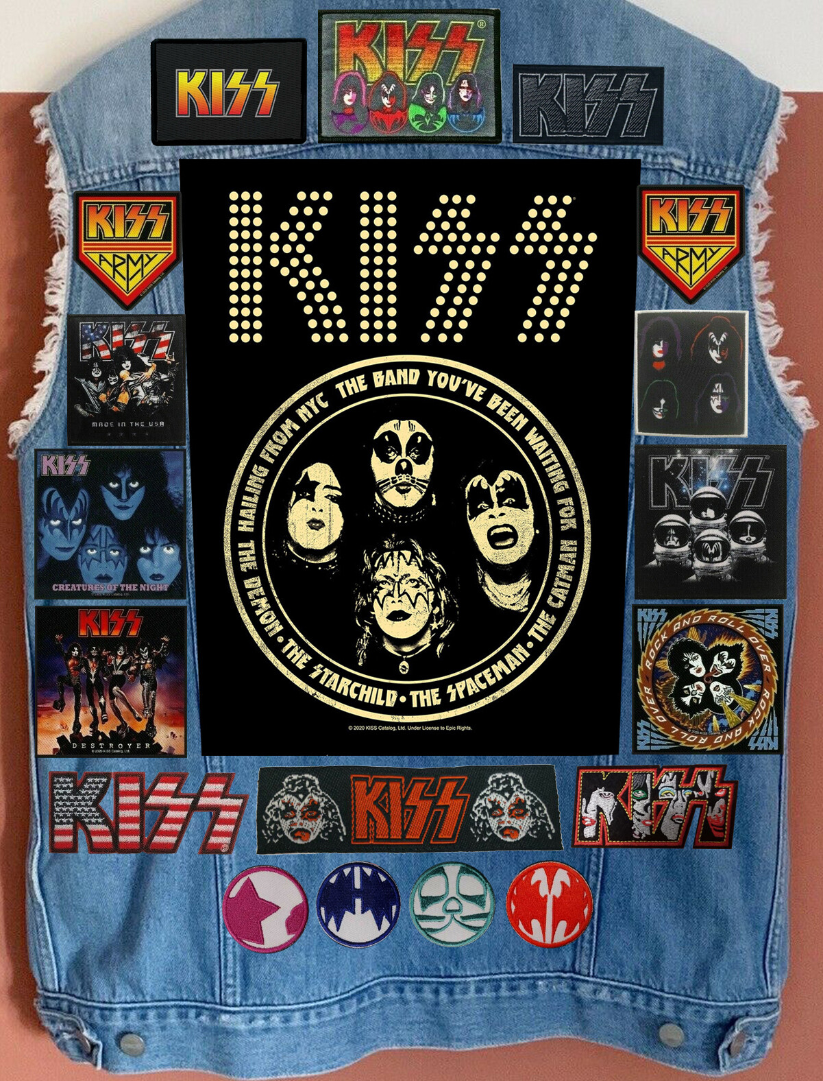 Custom Battle Jacket w/Yr. Personal Patch Selection: KISS Army Special Rock 24 image 6