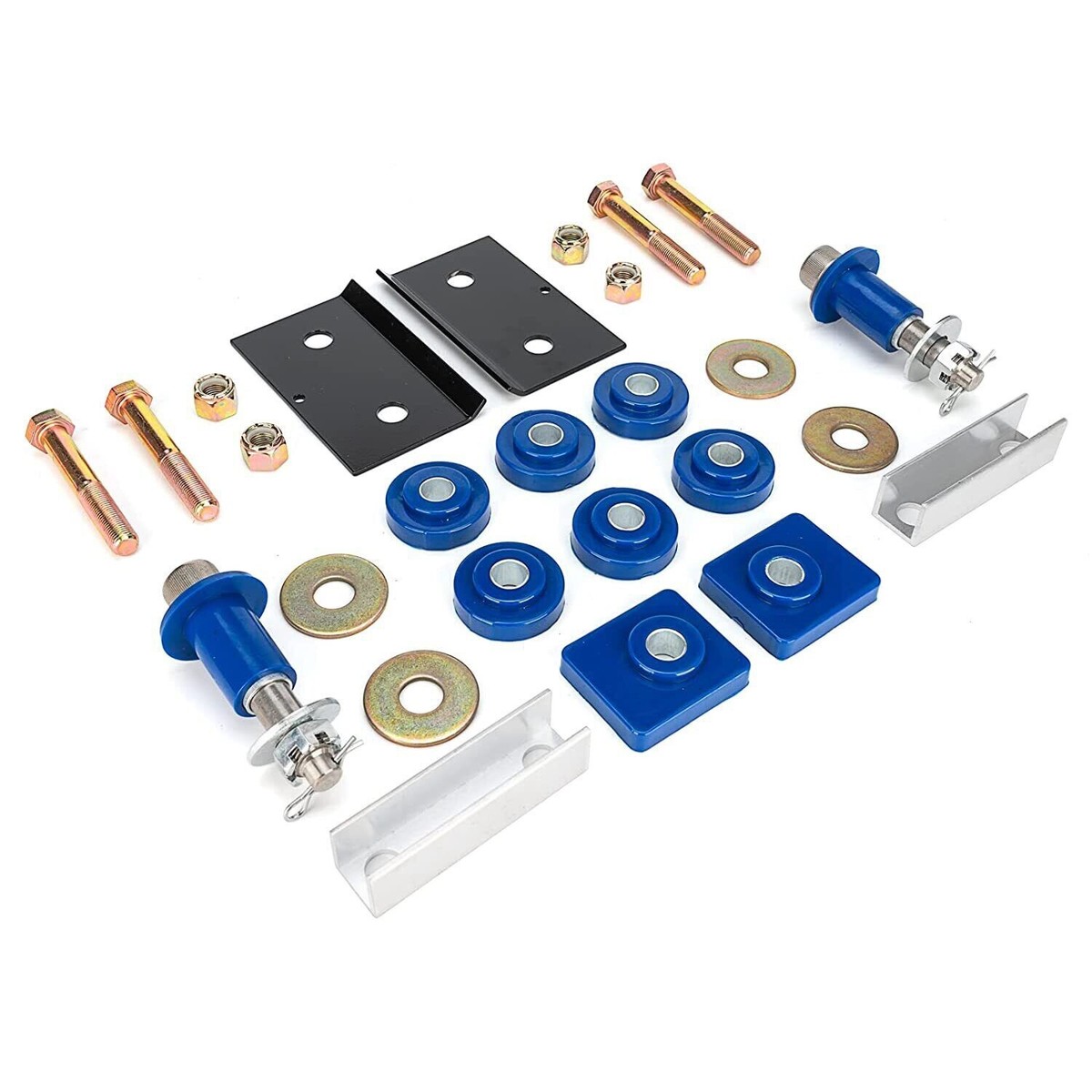 2X Engine Hood Hinge Pivot Bolt Kit Bushing Kit 23-15273 For Peterbilt