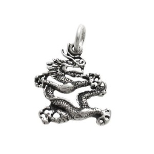 925 Sterling Silver Dragon Charm 925 Sterling Silver Dragon Charm