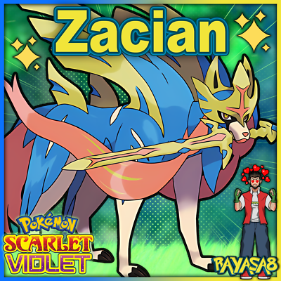 Pokemon Violet Zacian Zamazenta 6IV Trained 🌟Shiny🌟 & Non Shiny