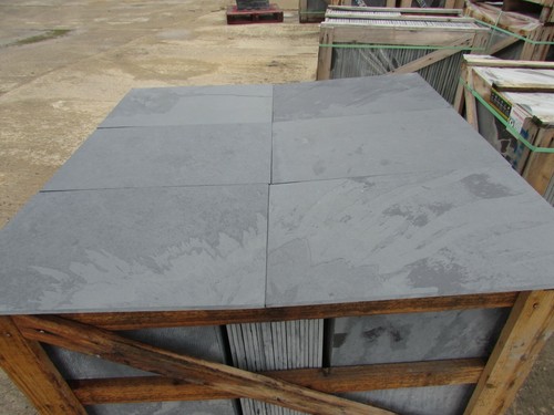 Slate Tiles Flooring 5m2 600x400 10mm Thick Graphite Black Brazilian FREE DEL - Picture 2 of 8