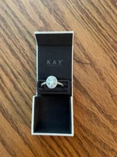 Monique Lhuillier Bliss Diamond Engage Ring 1-1/4 ct tw Oval, Marquise&Round cut