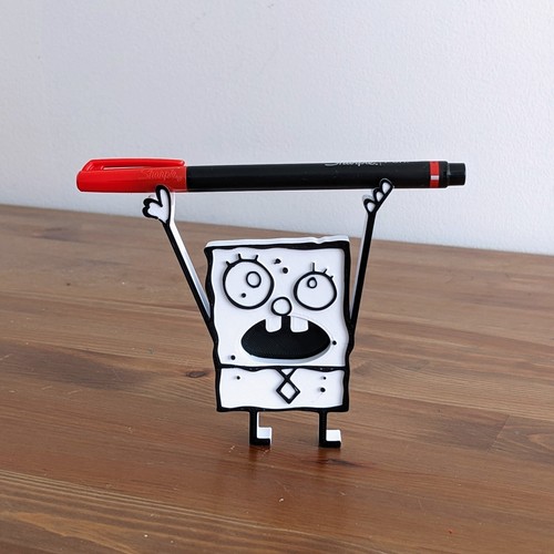 DoodleBob Pencil Pen Holder Inspired SpongeBob Me Hoy Minoy Sponge Bob - Foto 6 di 7