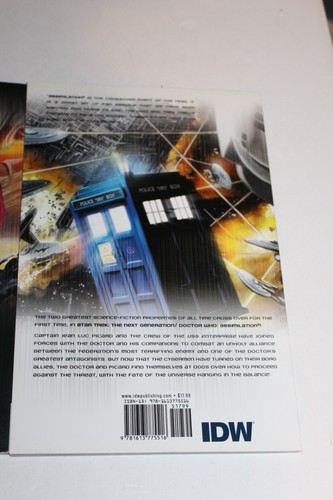 UNREAD IDW Star Trek TNG Next Generation Doctor Who Assimilation 2 Vol 1 2 TPB - Picture 9 of 10