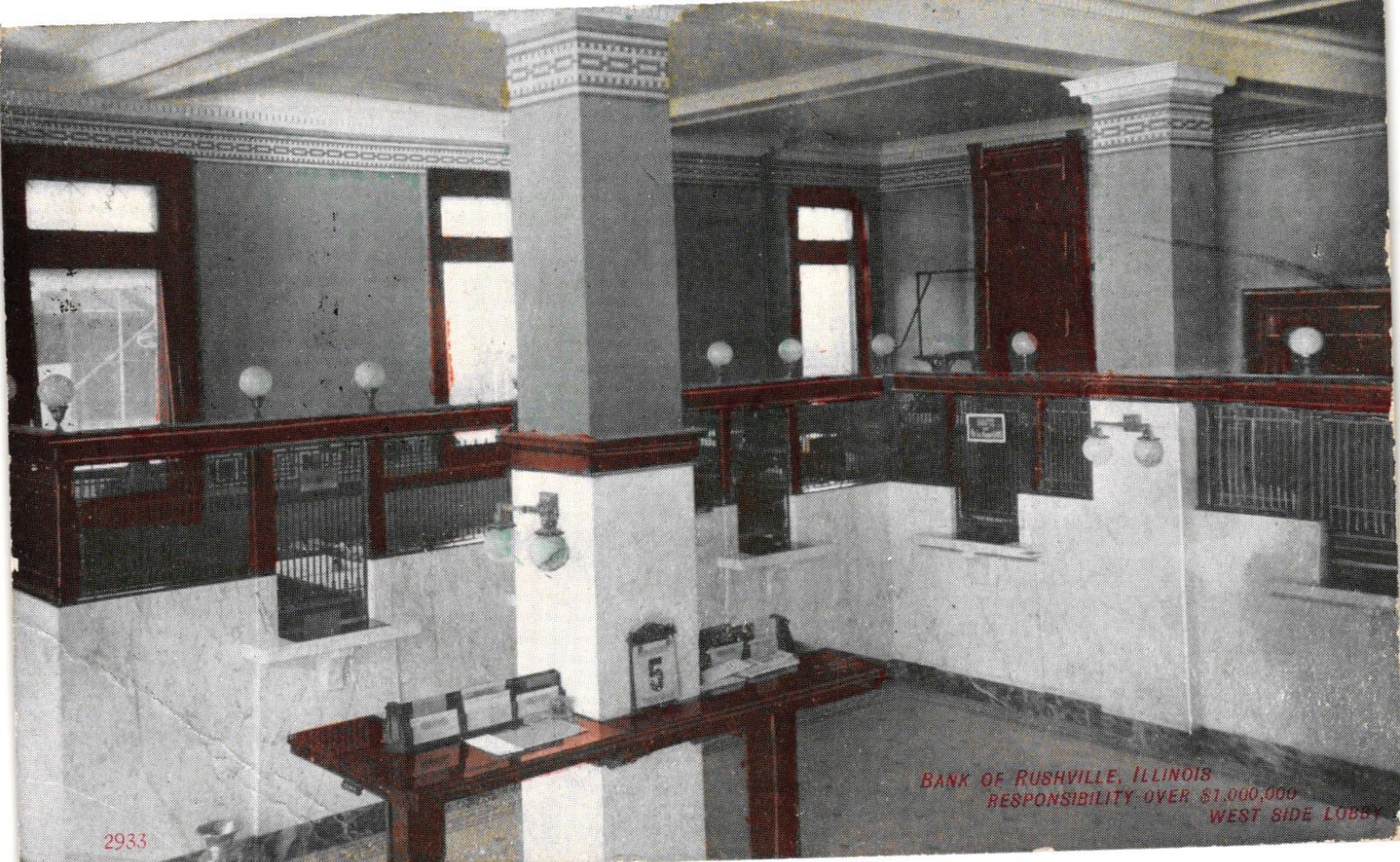 Vintage Postcard 2933. Bank of Rushville Illinois. Posted 1908 eBay