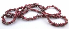 Natural Rich Color Rhodonite 6mm to 10mm Polished Chip Nugget 34 Inch Strand