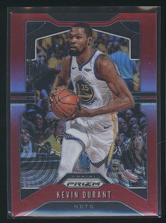2019-20 Prizm KEVIN DURANT Red Prizm 29/299 #210 Brooklyn Nets