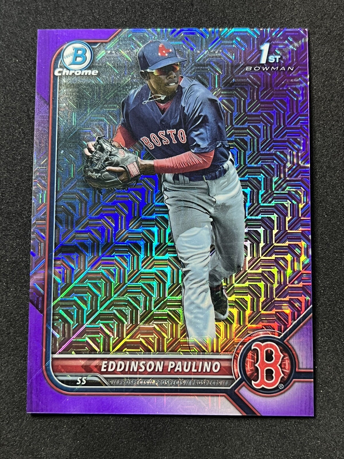 Eddinson Paulino 2022 Bowman Chrome #BCP-175 Purple Refractor 1st Bowman 48/250