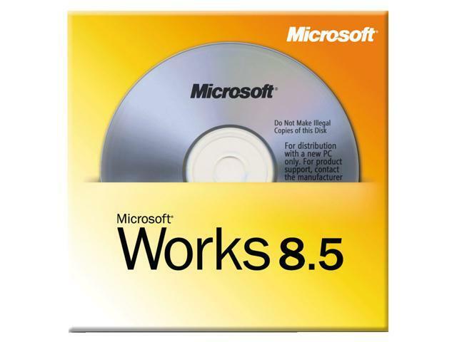 NEW Microsoft Works 8.5 Office Program Suite Word processor