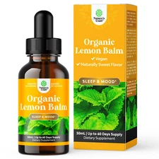 Organic Lemon Balm Leaf Liquid Extract for Immune Support 30mL