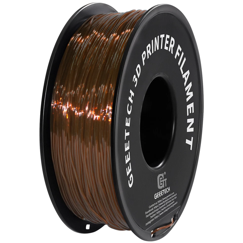 1kg/Roll GEEETECH TPU Filament Flexible Transparent 1.75mm For 3D Printer 95A US - Image 2 of 4