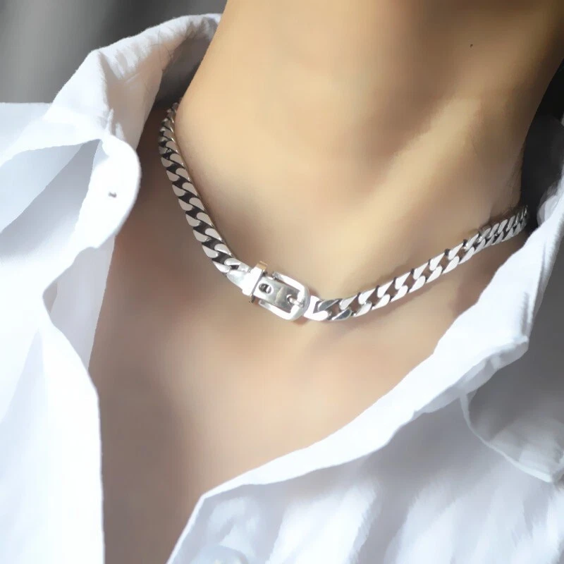 Belt sale buckle necklace