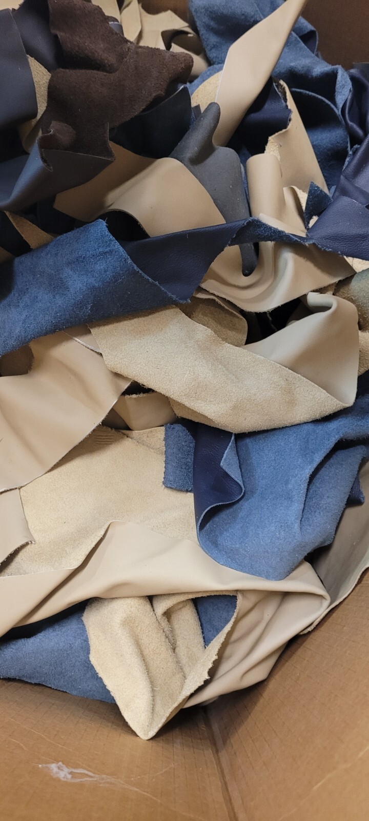 8 lb Bulk Scrap Leather Trimmings, Cowhide Remnants, Premium Leather eBay