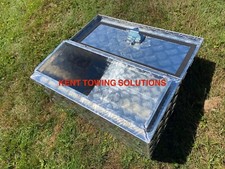NEW Large Lockable Aluminium Chequer Plate Toolbox Tools Trailer Commercial 4x4?