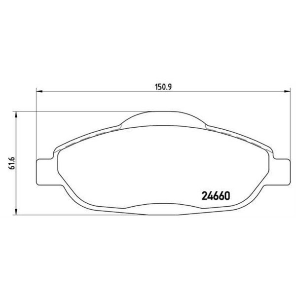 Brembo Bremsbelagsatz Scheibenbremse Vorne FüR Peugeot 308 I 1.6 16V 1.4 5008-image