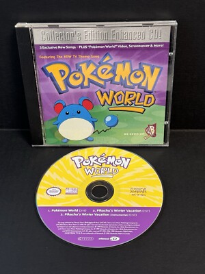 Pokémon World Kids Soundtracks CD Koch Records 1999 Collectibles