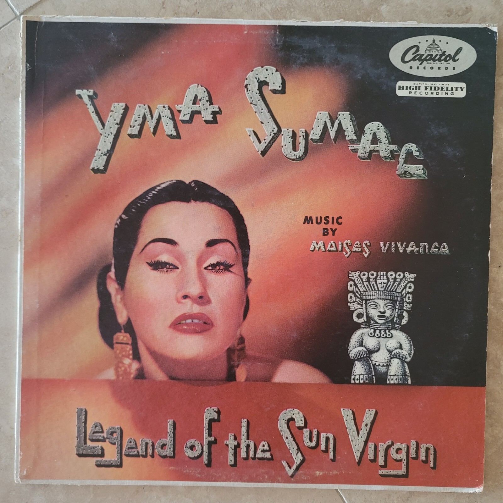 Yma Sumac "Legend Of The Sun Virgin" vinyl LP  Capitol Records T-299 Mono 1958