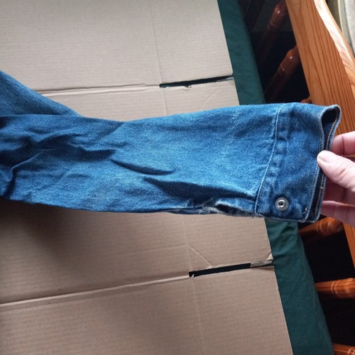 Rustler BOYS XL (pit 22") vintage denim jeans jacket 100% ctn #79111PW - Picture 5 of 14