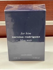Narciso Rodriguez Bleu Noir for Him Cologne 3.3 oz 100 ml Eau De Toilette Spray