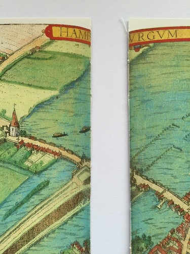 Old Antique Picture Map of Hamburg Germany 1588 Braun & Hogenberg REPRINT 1500's - Picture 6 of 12