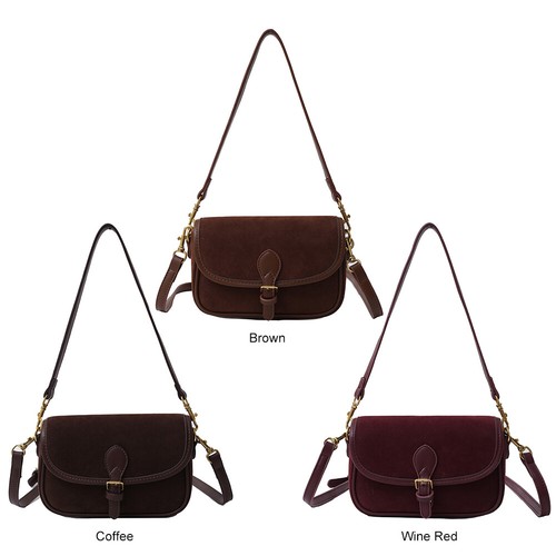 Shoulder Bag for Women Vintage Messenger Purse Leather Handbag for Work Travel - Bild 4 von 21