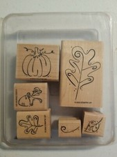 Stampin' Up "Fall Whimsy" Set of 6 Stamps NEW