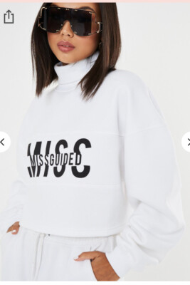 Nwt Missguided Missguided Crewneck Missguided Slogan Missguided