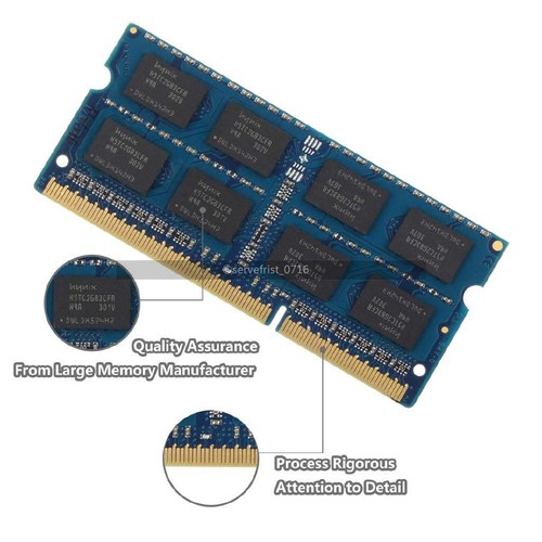 Hynix 8GB (2x 4 GB) DDR3 1333 MHz PC3-10600 So-dimm Laptop Memory RAM DDR3 1.5V - Picture 4 of 6