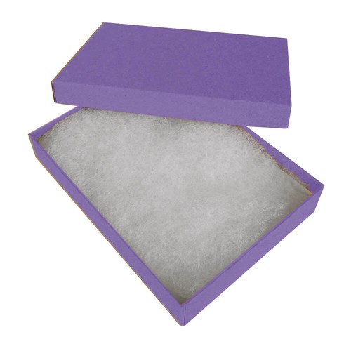 Purple Cotton Filled Jewelry Packaging Gift Boxes Box Lots 100 ~ 200 ~ 500 - Picture 13 of 16