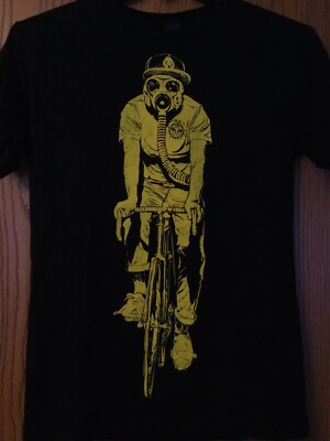 OBEY  (Brand) - Man On Bicycle - Black Shirt - M