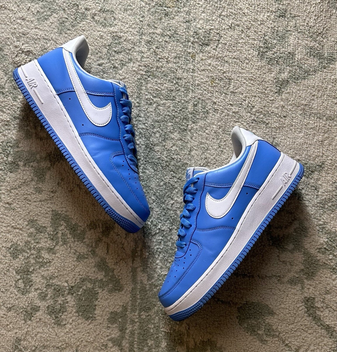 Size Nike Air Force '07 University Blue White 195242755020