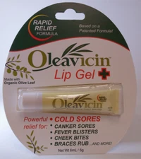 Oleavicin Lip Gel + Rapid Relief 6mL Tube Cold Sores Fever Blister Treatment