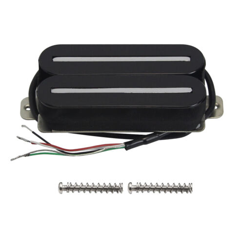 High Output Hot Dual Rail Humbucker Pickup For Electric Guitar Ceramic Black - Picture 2 of 4