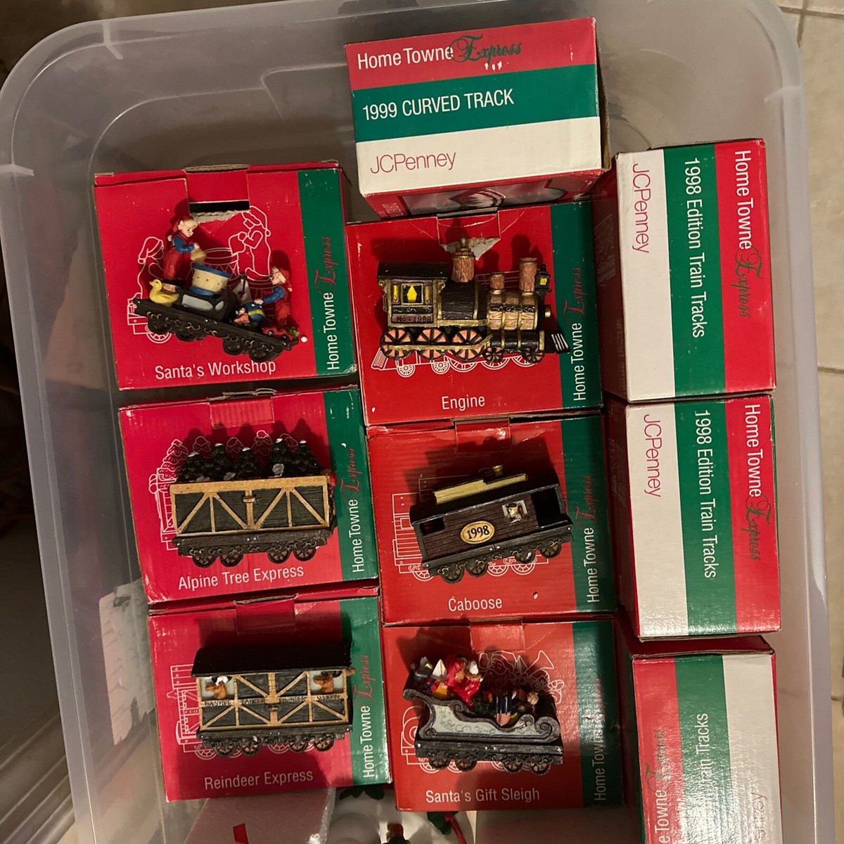 Vintage Home Towne Express JC Penney Christmas Train 16 Pieces 6  44 item return box from JCPenney Home Decor and Clothes main image 0