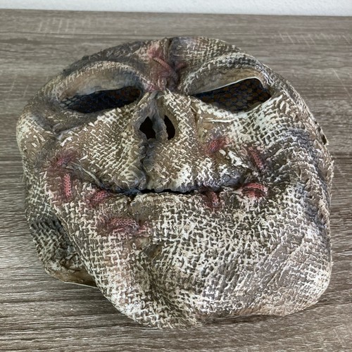 Scarecrow Mask Halloween Scary Costume Latex Horror Adult Head Cosplay Evil - Picture 3 of 9