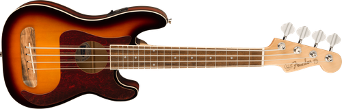 Fender Fullerton Precision Bass Uke, Tortoiseshell Pickguard, 3 Color Sunburst - Picture 2 of 8