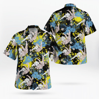 Judo Flower Hawaiian Shirt Beach Shirt Gift for Men and Women Summer Trip